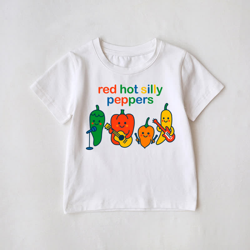 RED HOT SILLY PEPPERS White Family Matching T-Shirt - White - Baby T-Shirt: 3-5T - image 2