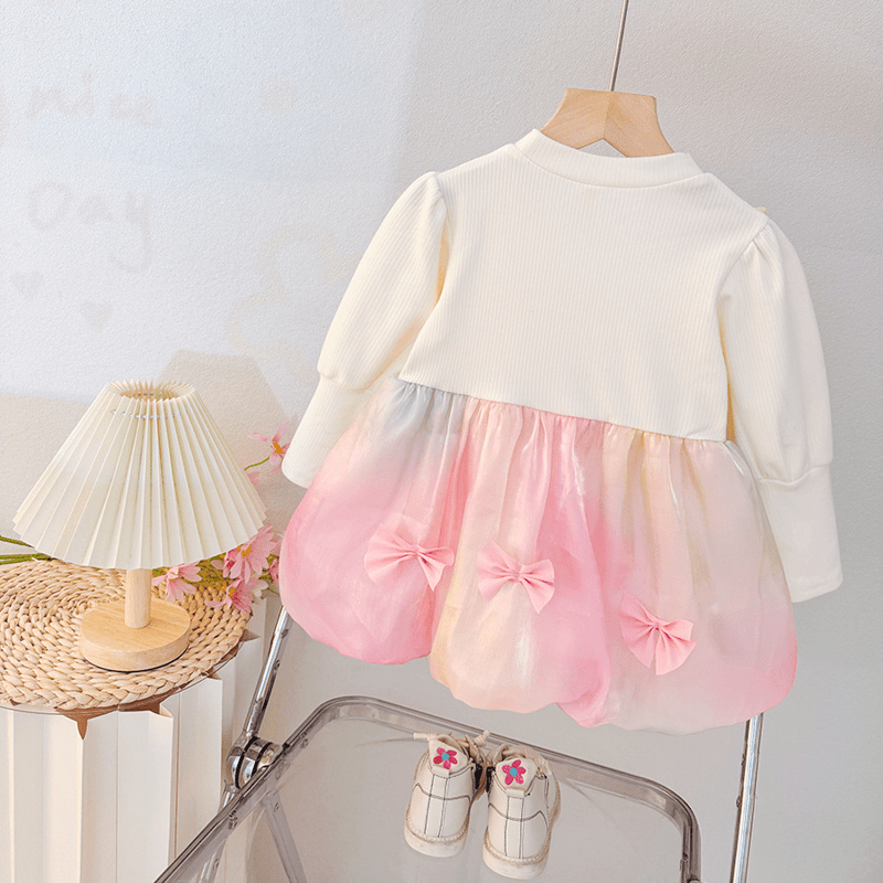 Baby Toddler Lovely Bow Charming Dress - image 5