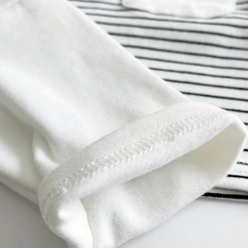 Toddler Striped Base Layer Simple T-Shirt - image 19