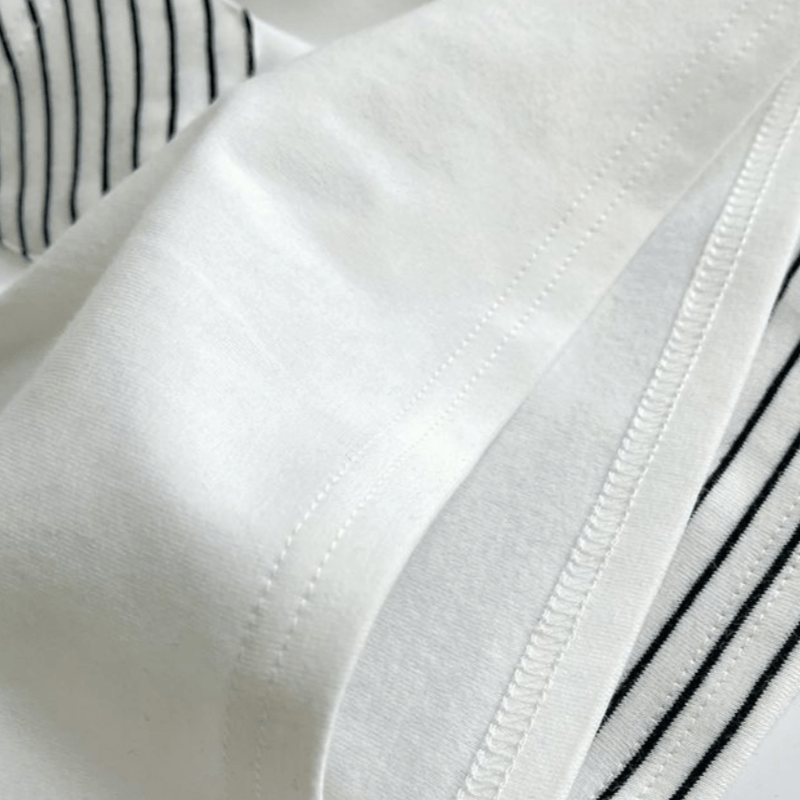 Toddler Striped Base Layer Simple T-Shirt - image 20