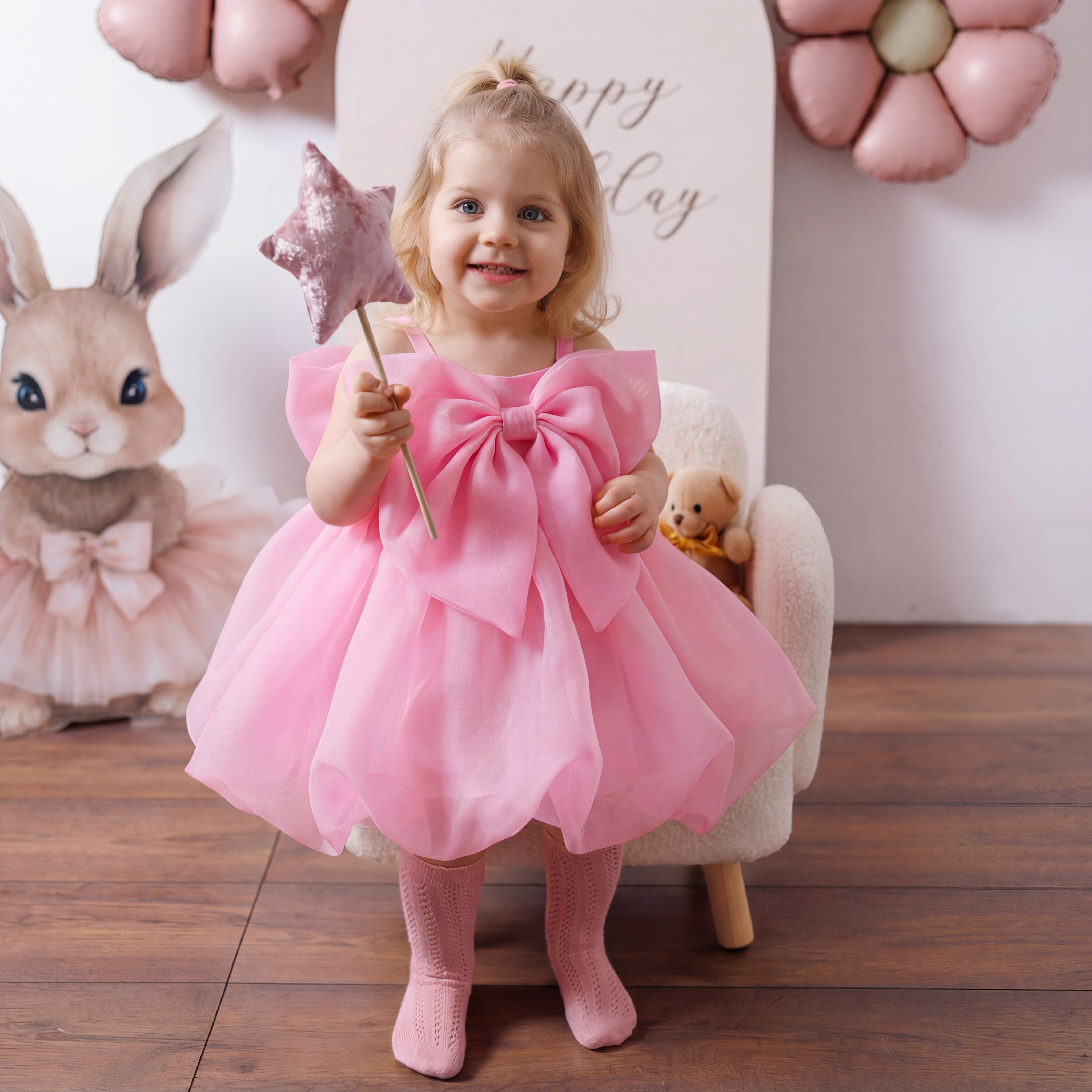 Satin Bow Sleeveless Midi Dresses - image 8