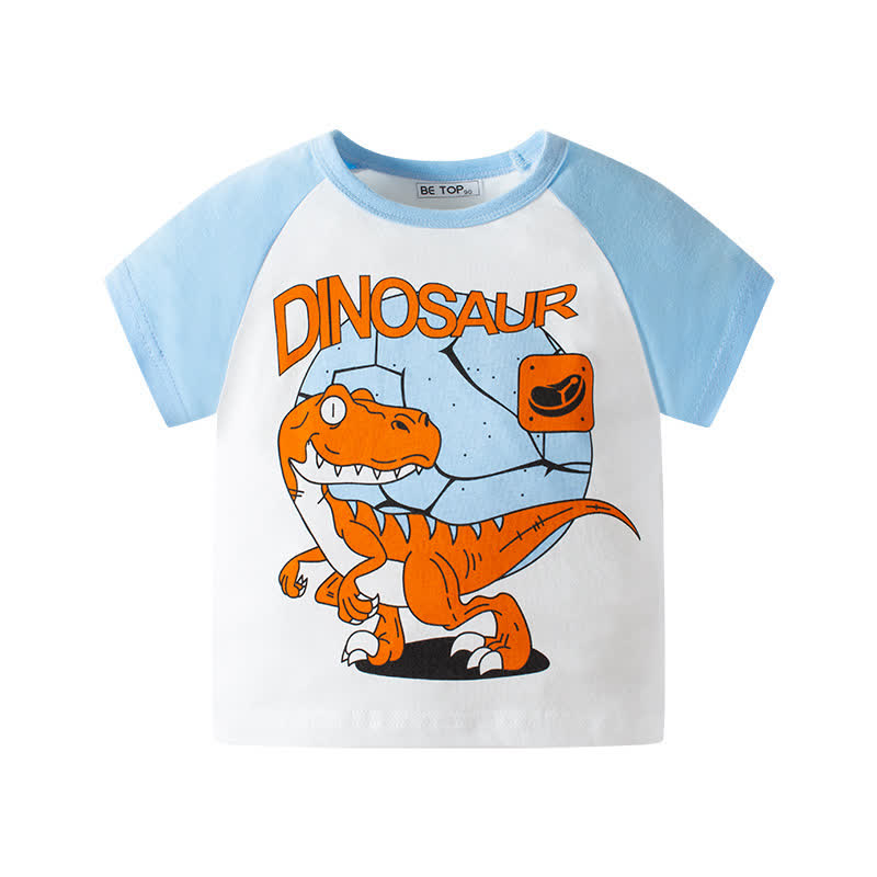 DINOSAUR Kid Boy Raglan T-Shirt - Blue - 10Y - image 2