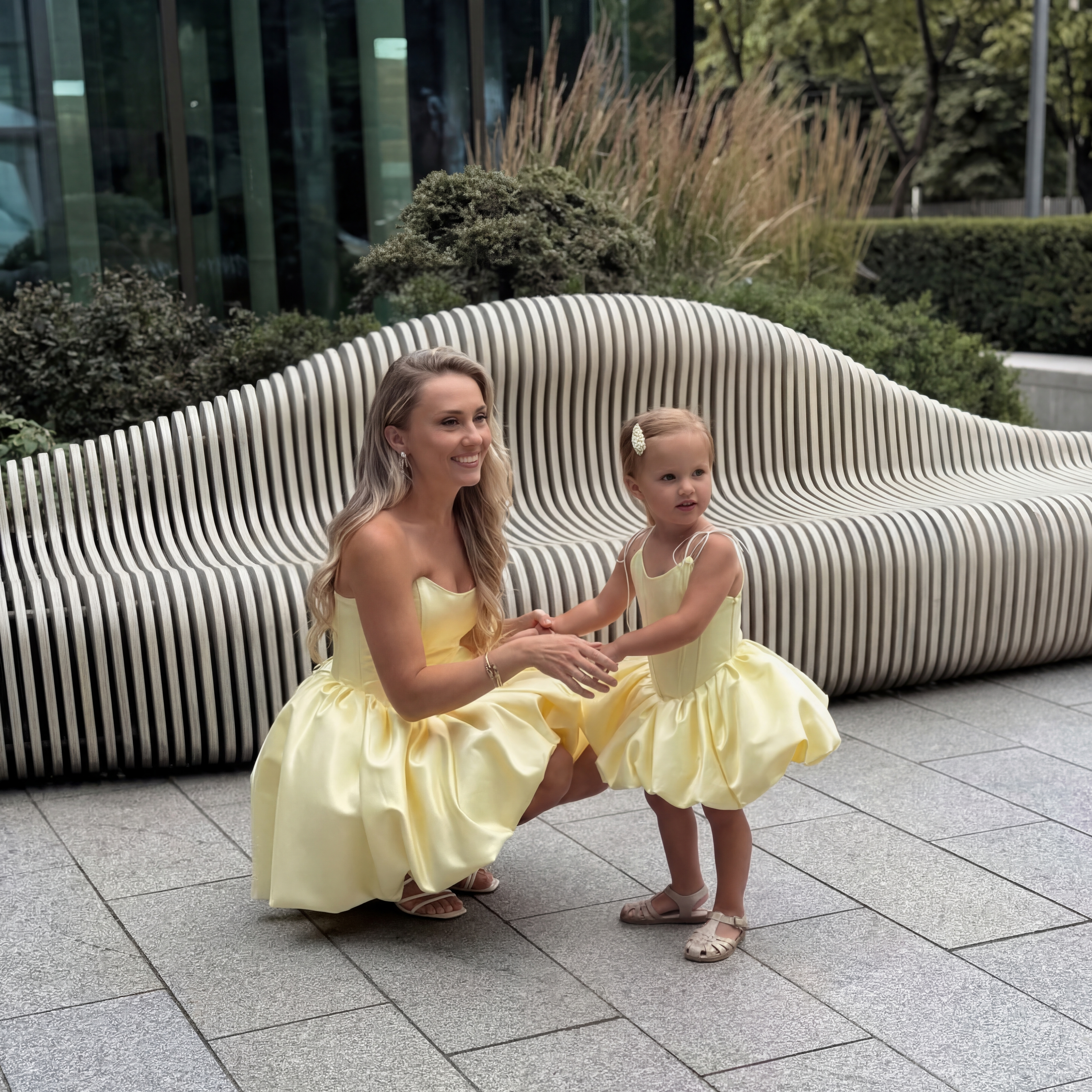 Satin Lace-up Sleeveless Short Dresses - image 3