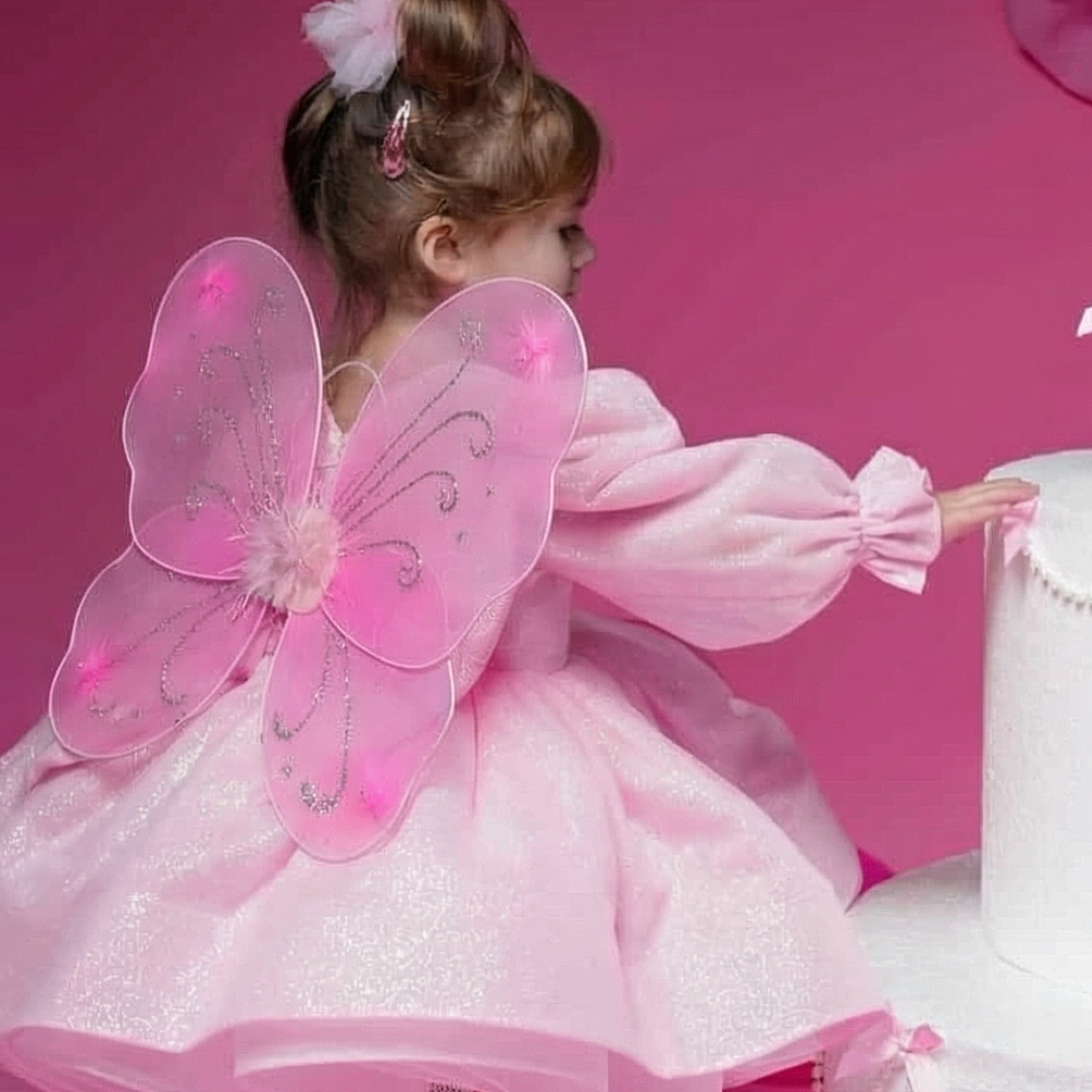 Solid With Glitter Back Accessory - image 2