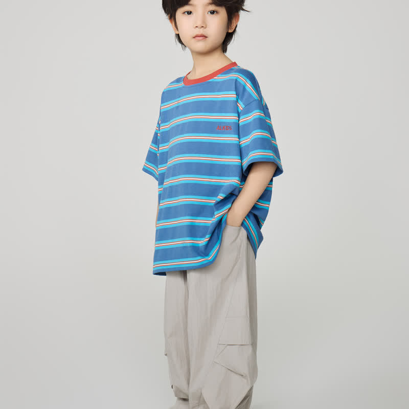 Kid Boy Plain Worker Loose Pants - image 7