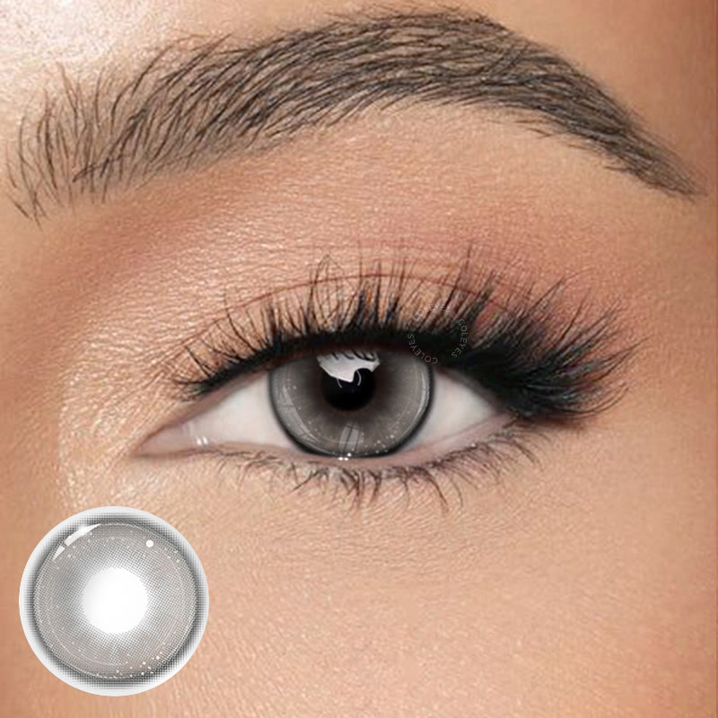 Coleyes Butterfly Grey Yearly Prescription Colored Contacts - image 1