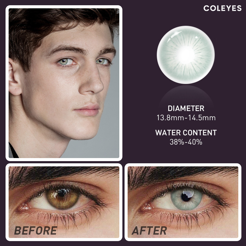 Coleyes Crystal Green Men Colored Contacts - image 8