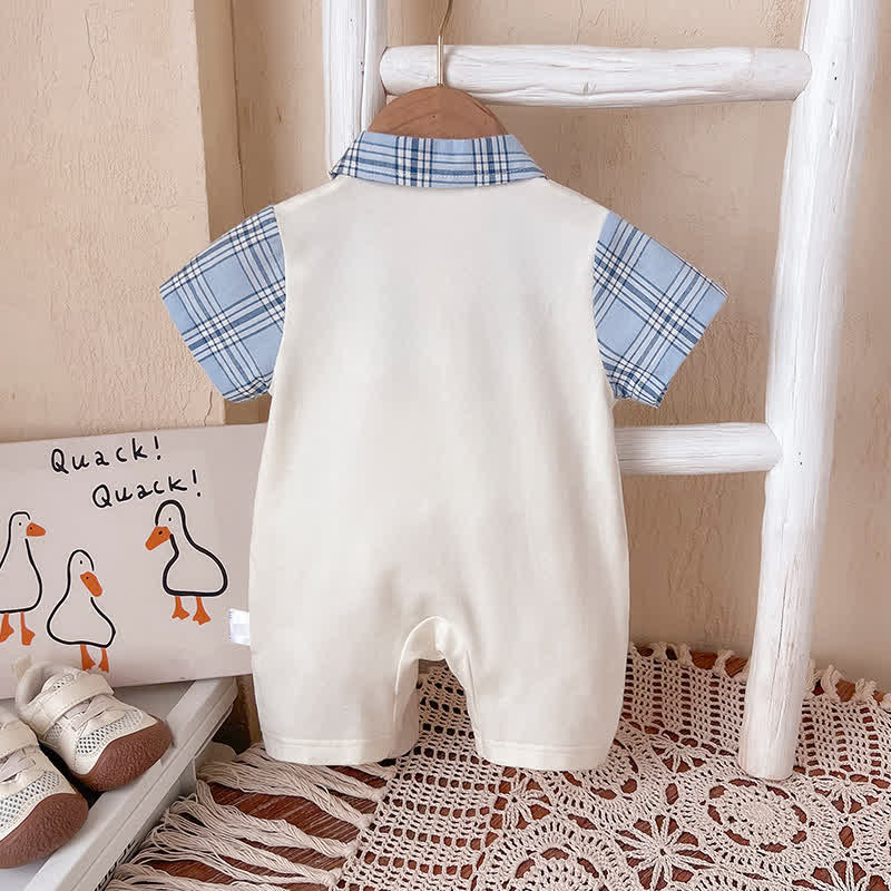 Baby Gentleman Puppy Patch Romper - image 2