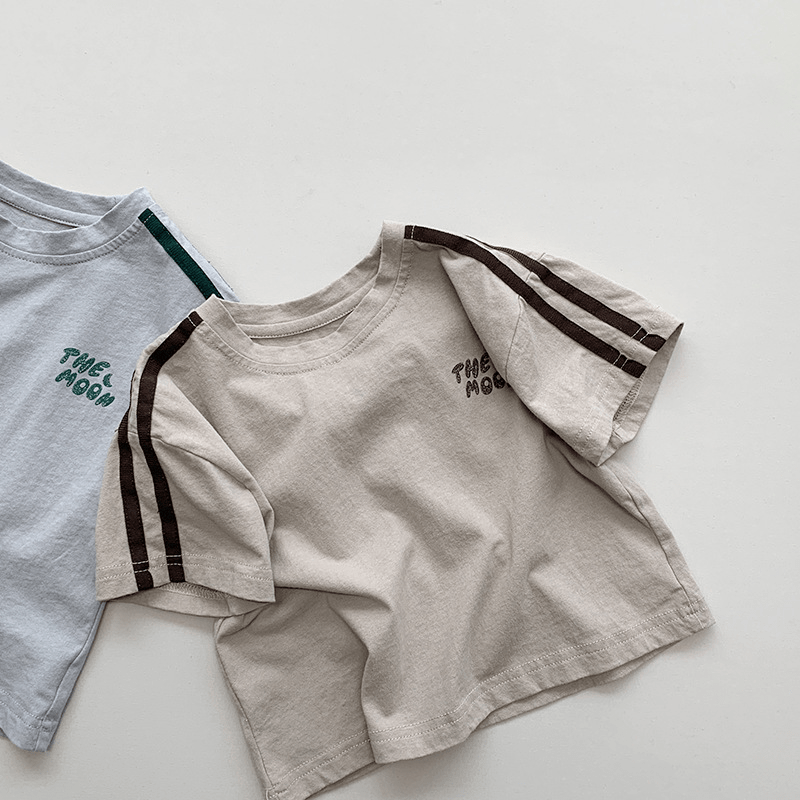 THE MOON Toddler Striped Sleeves T-Shirt - image 8