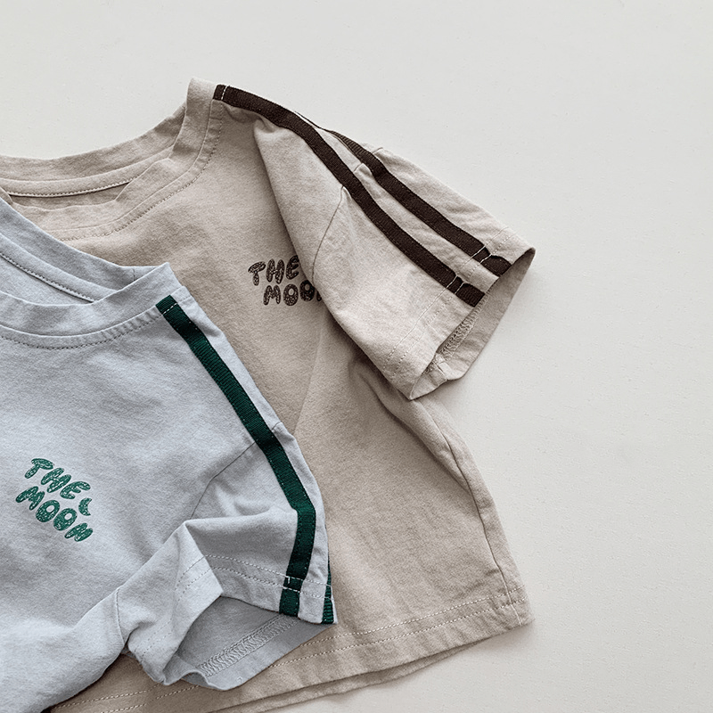 THE MOON Toddler Striped Sleeves T-Shirt - image 7