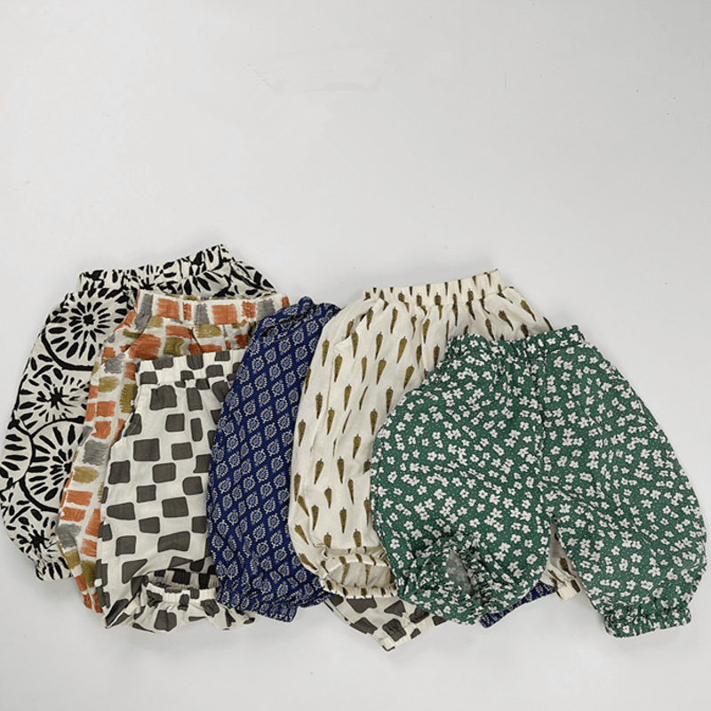 Toddler Loose Retro Pattern Design Pants - image 2