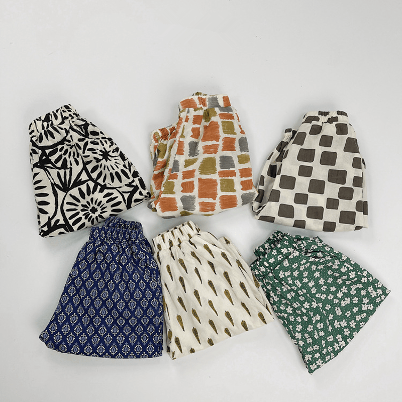 Toddler Loose Retro Pattern Design Pants - image 4