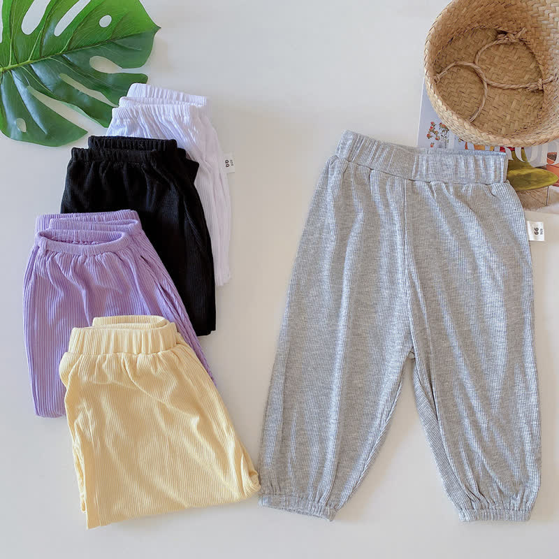 Baby Modal Solid Color Basic Soft Pants - image 2