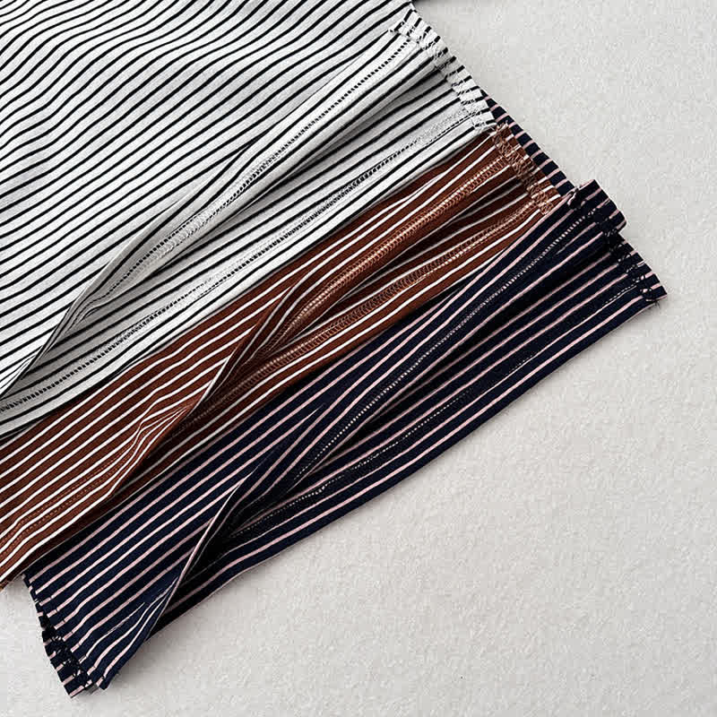 Toddler Stripe Contrast Neckline T-Shirt - image 4