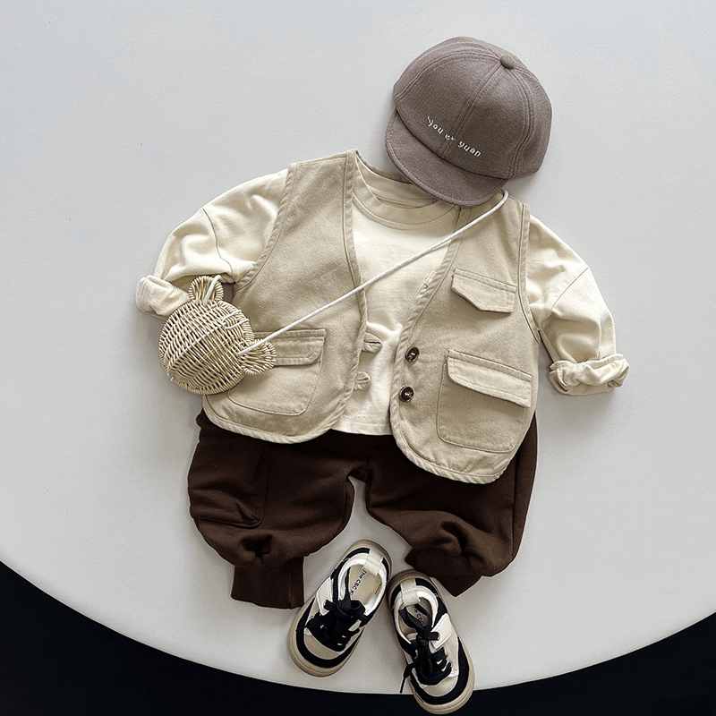 Baby Toddler Solid Color Pocket T-Shirt - image 10