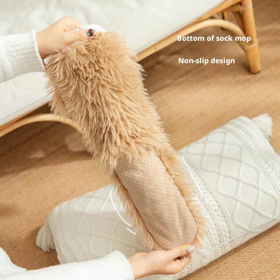 Non-slip sole of plush slipper socks