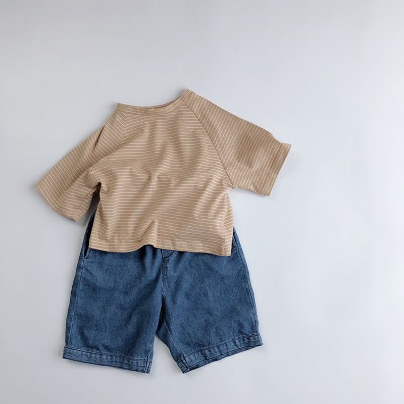 Toddler Pinstripes Half-sleeve T-Shirt - image 17