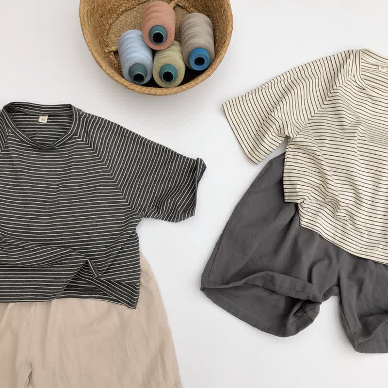 Toddler Pinstripes Half-sleeve T-Shirt - image 15