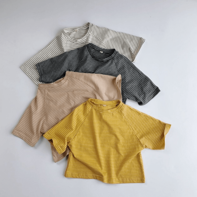 Toddler Pinstripes Half-sleeve T-Shirt - image 1