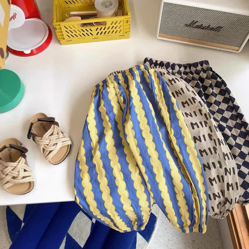 MINI Toddler Checkerboard Casual Jogger Pants - image 1