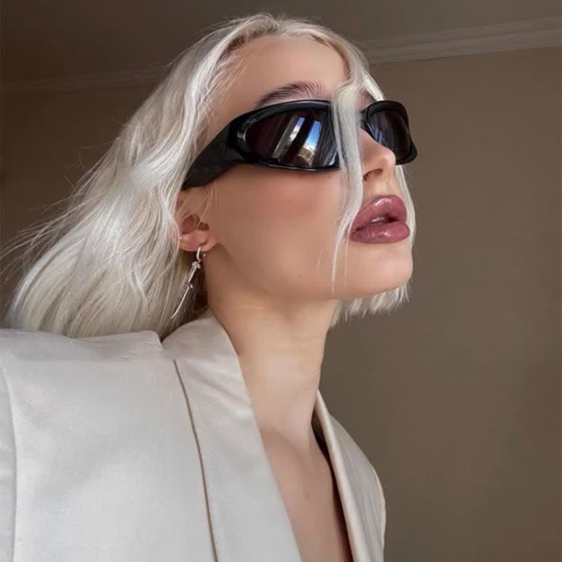 Spykay™ SG60712 Y2K Punk Oval Frame Sunglasses