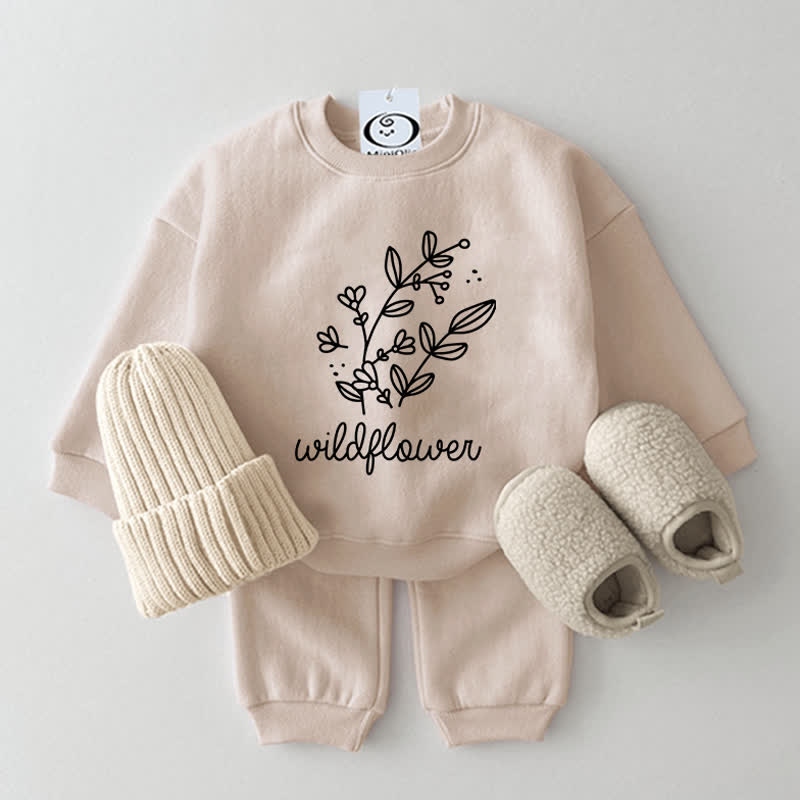 WILDFLOWER Baby 2-Piece Beige Set - Beige - 2-3T - image 1