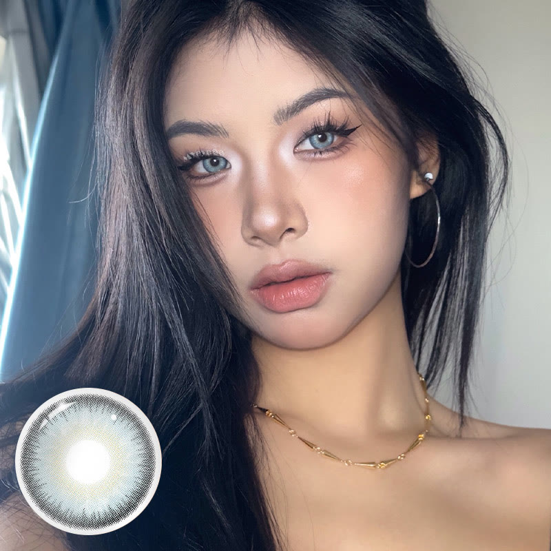 MYEYEBB Nocturne Blue Prescription Colored Contact Lenses丨6 Months - image 2