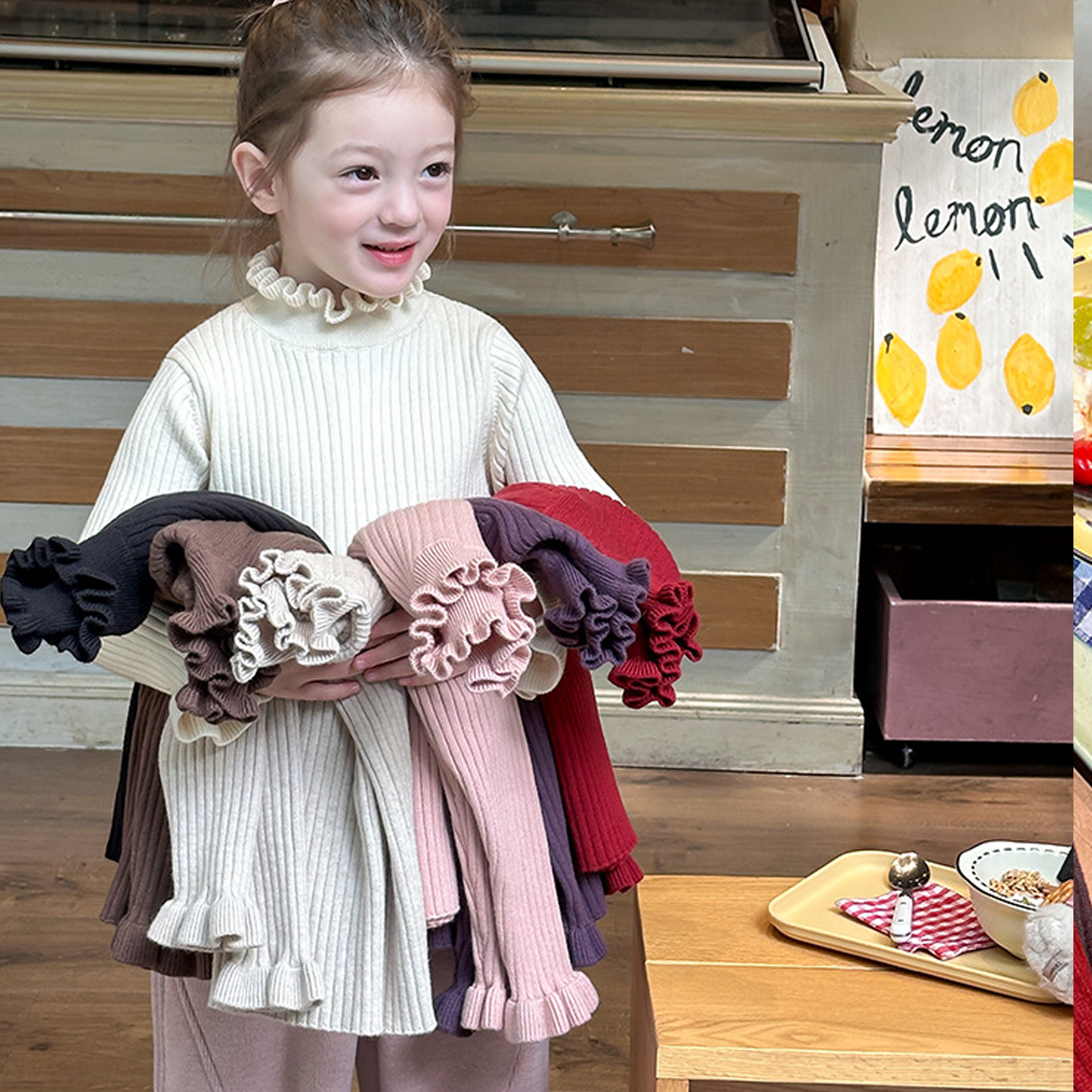 Acrylic Long Sleeve Regular Tops - image 3