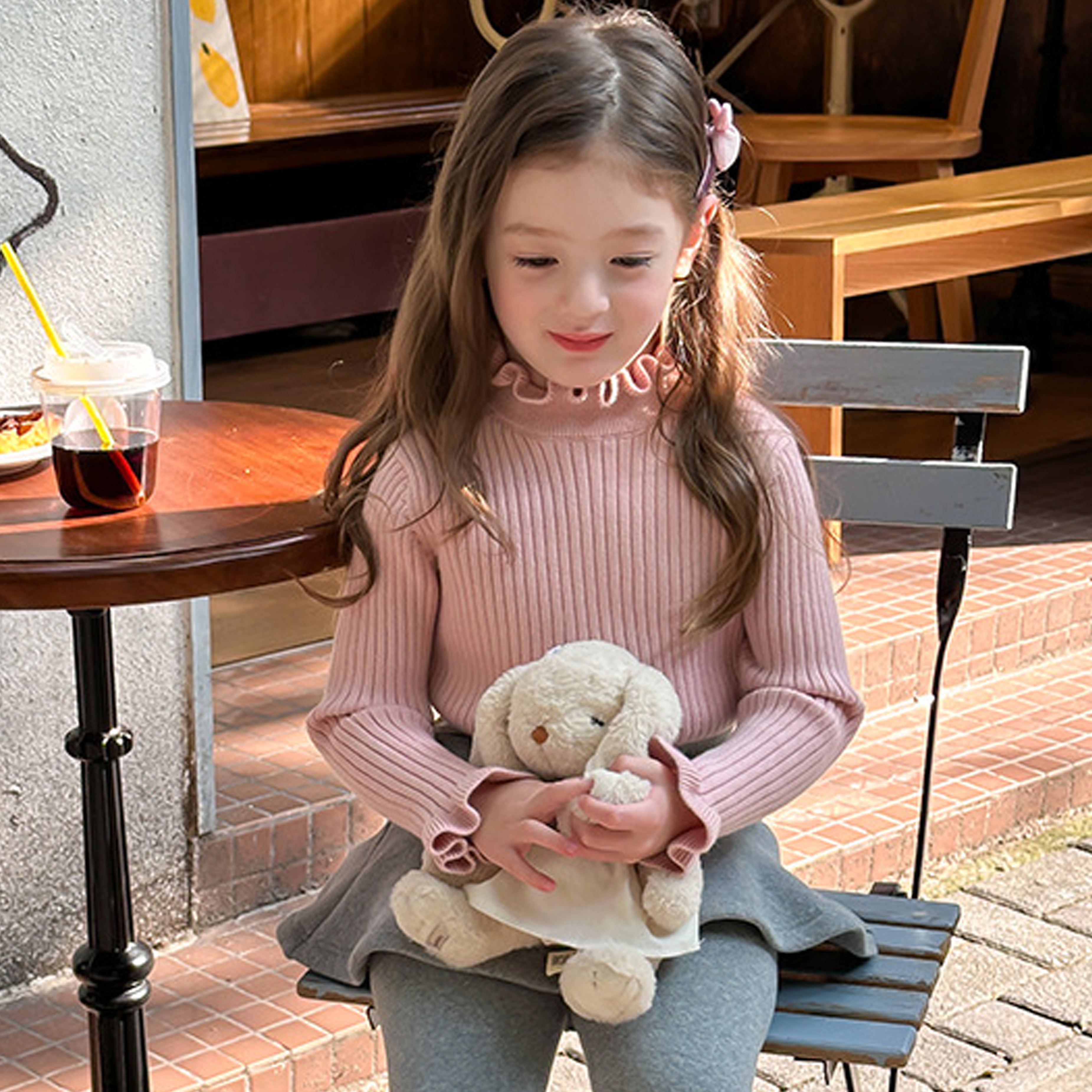 Acrylic Long Sleeve Regular Tops - image 23