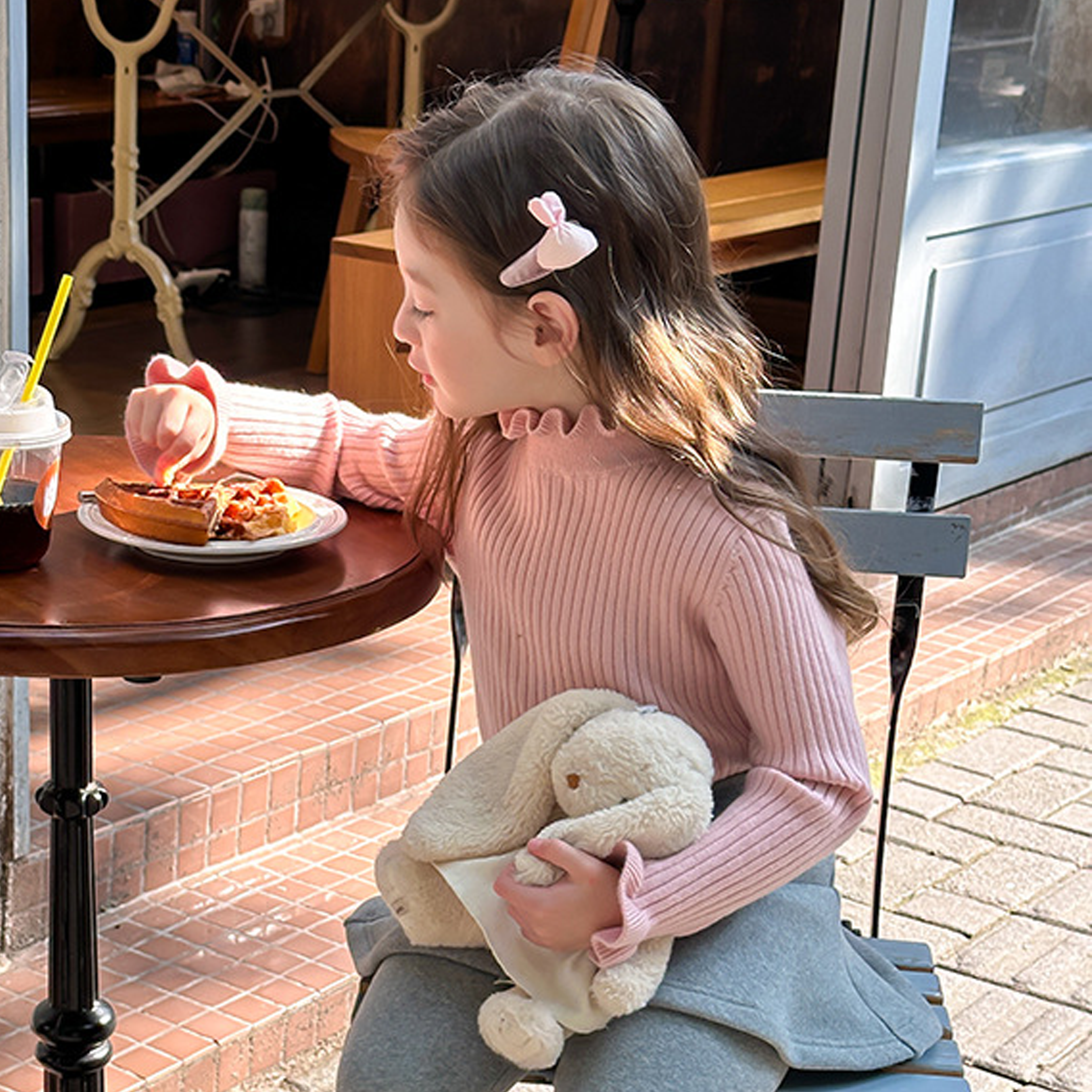 Acrylic Long Sleeve Regular Tops - image 24