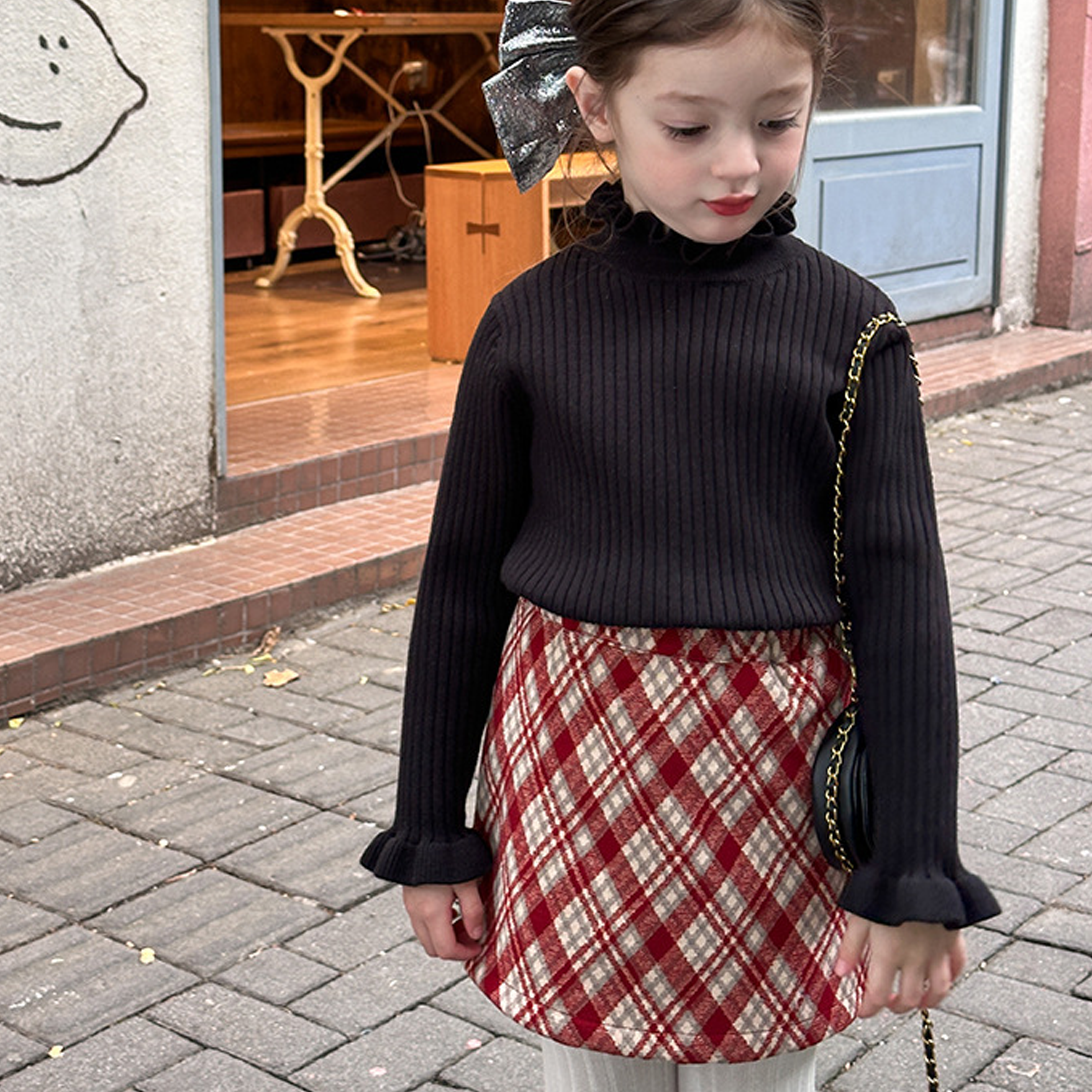 Acrylic Long Sleeve Regular Tops - image 13