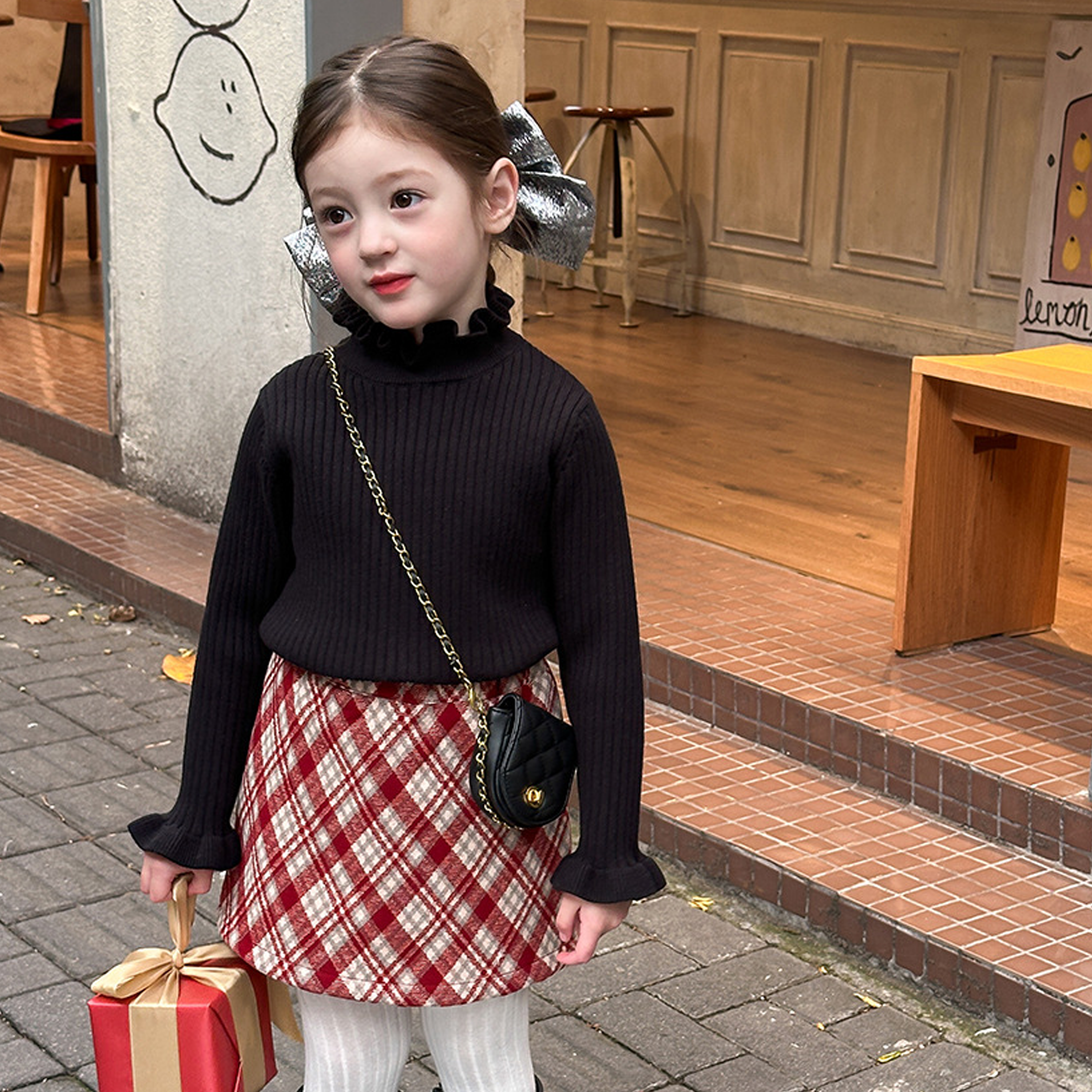 Acrylic Long Sleeve Regular Tops - image 12