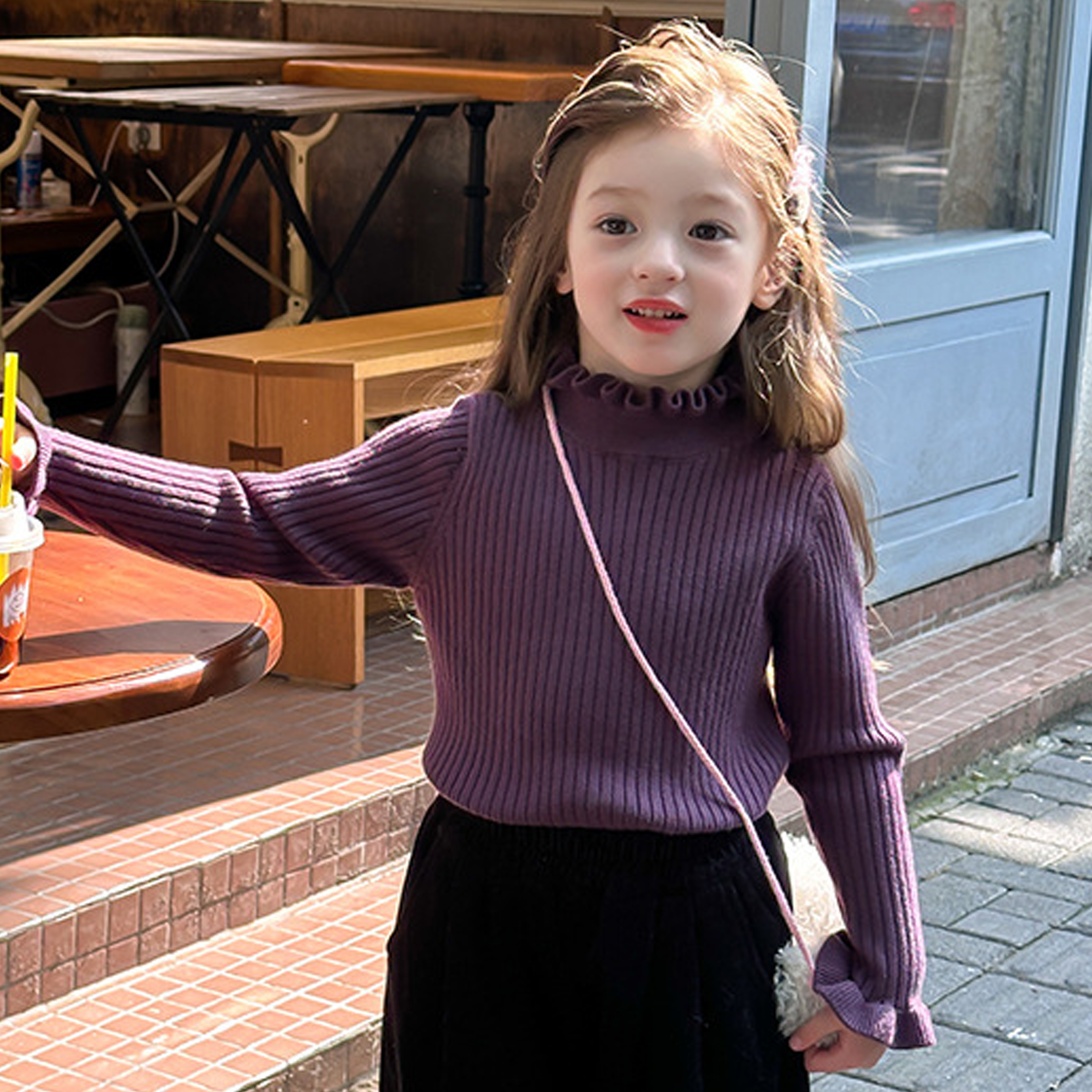 Acrylic Long Sleeve Regular Tops - image 18