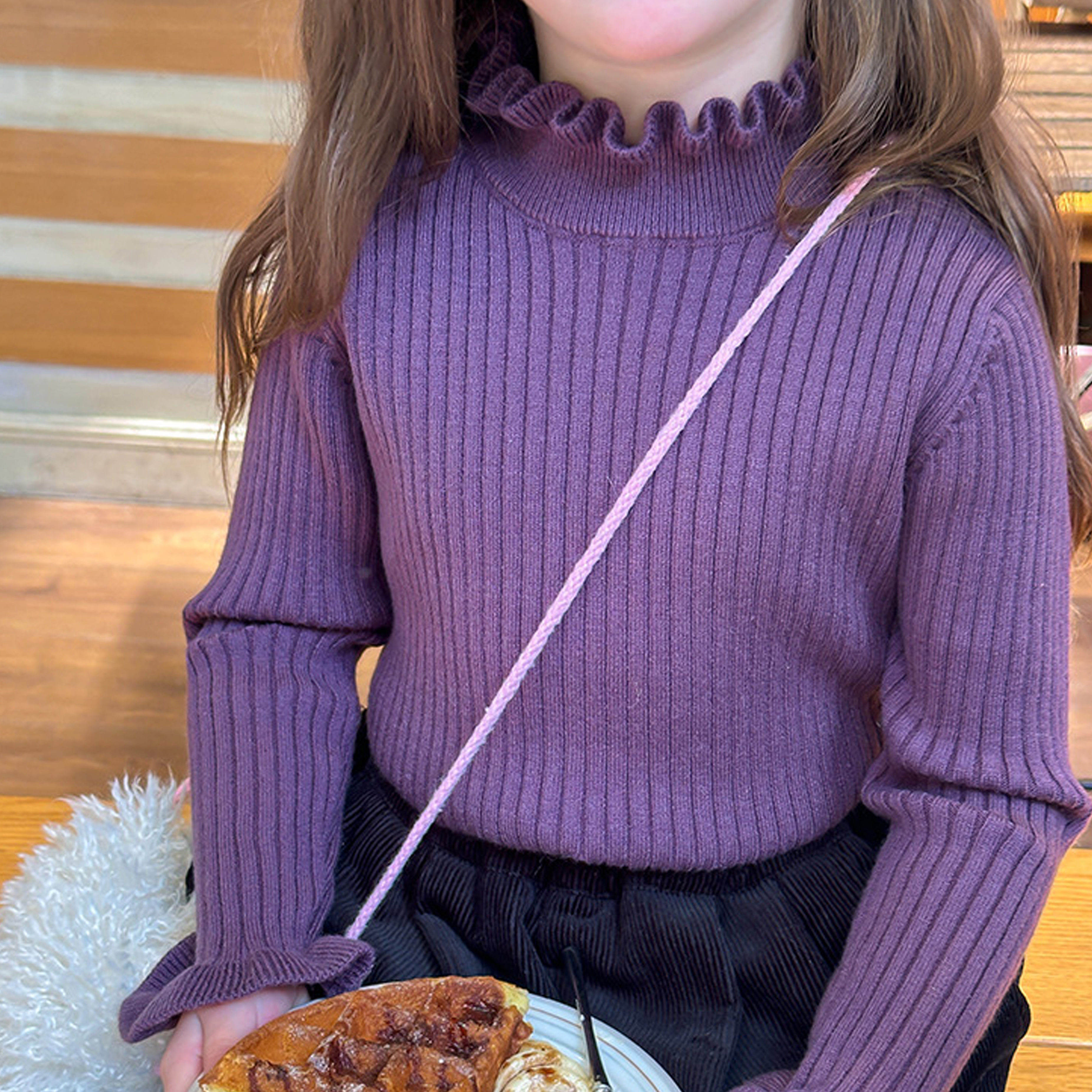 Acrylic Long Sleeve Regular Tops - image 20