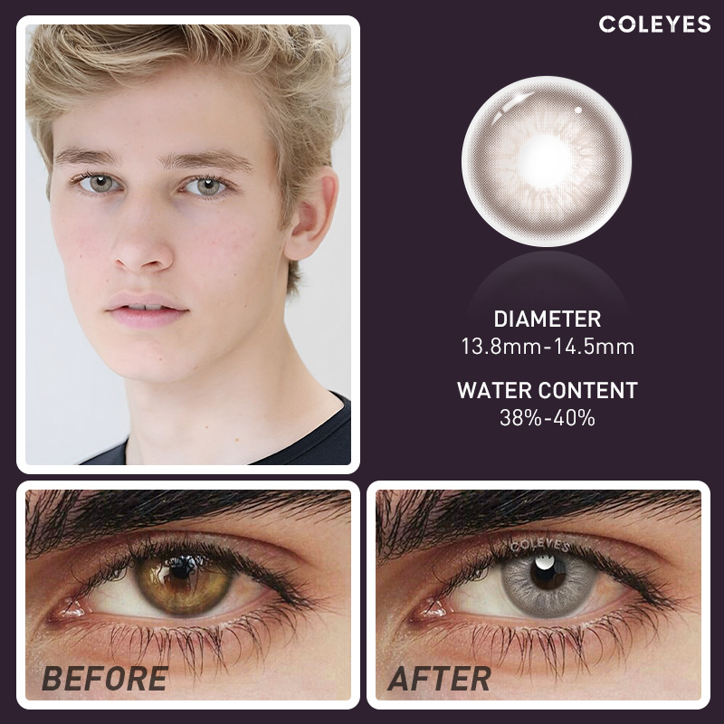Coleyes No Makeup Friday Brown Men Colored Contacts - image 5