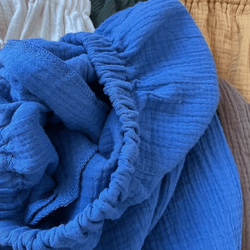 Toddler Gauze Solid Color Simple Pants - image 9