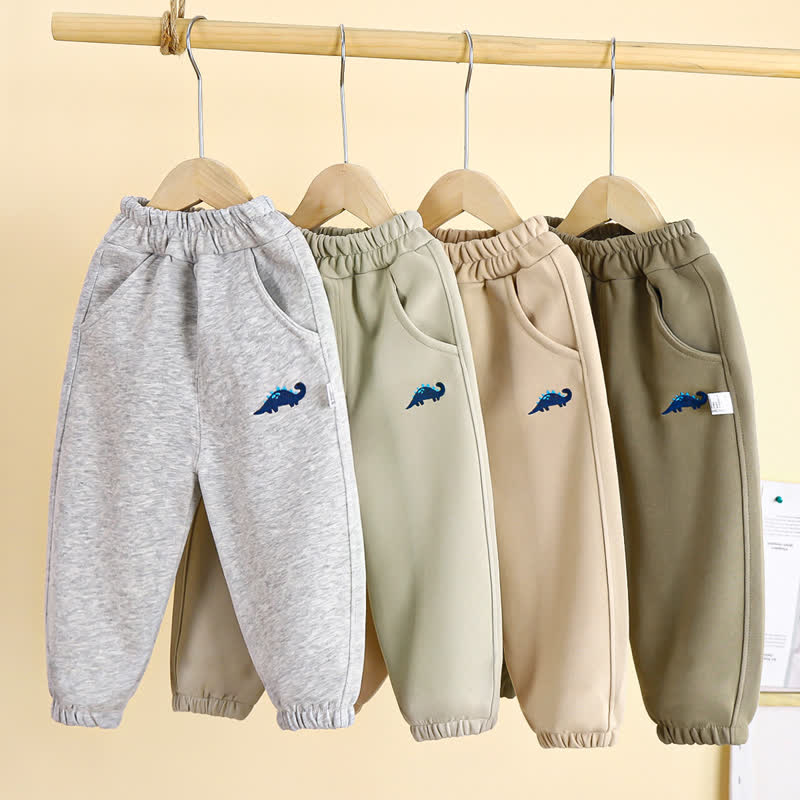 Toddler Boy Blue Dinosaur Sweatpants - image 1