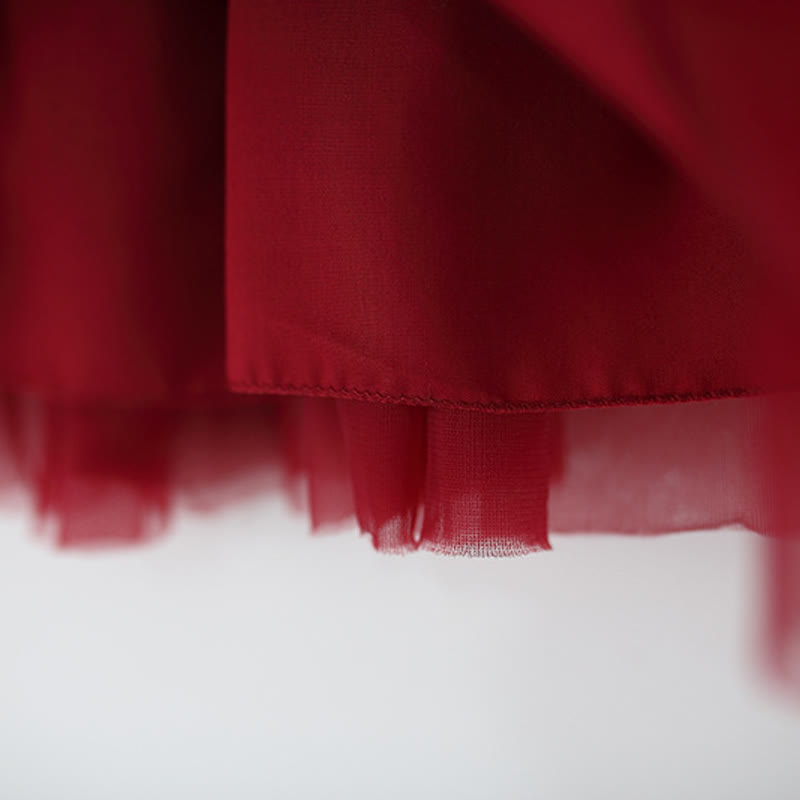 Toddler Solid Color 3D Bow Suspenders Dress - image 6