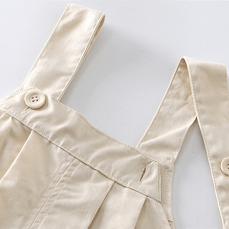 Toddler Solid Color Unisex Overalls - image 6