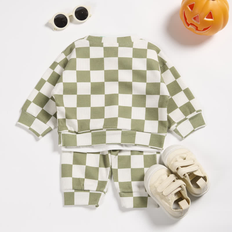 Baby Toddler Checkerboard Waffle 2-piece Set - image 10