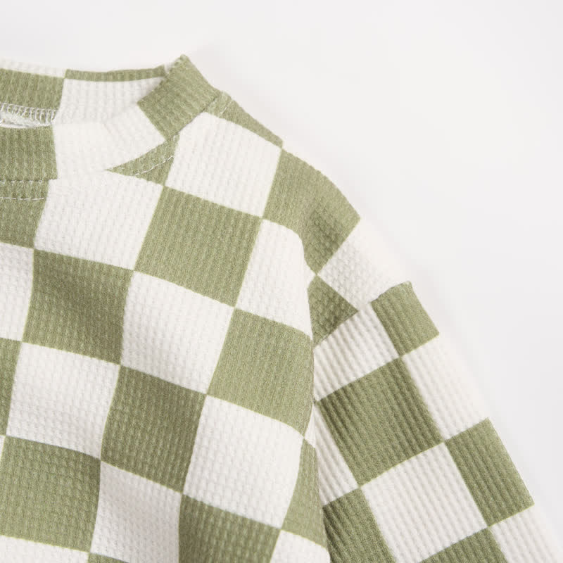 Baby Toddler Checkerboard Waffle 2-piece Set - image 12