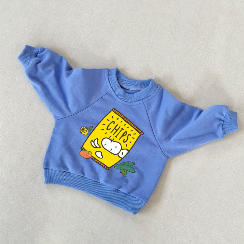 CHIPS Baby Toddler Blue Sweatshirt - Blue - 3-5T - image 1