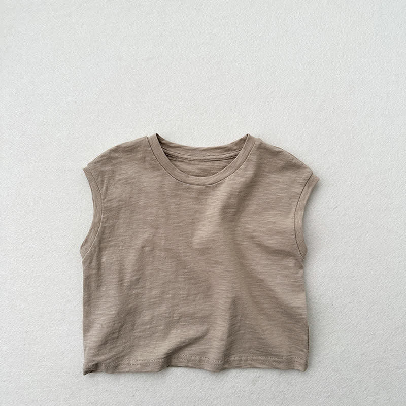 Toddler Solid Color Tank Top T-shirt - Grey - 7-9T - image 12