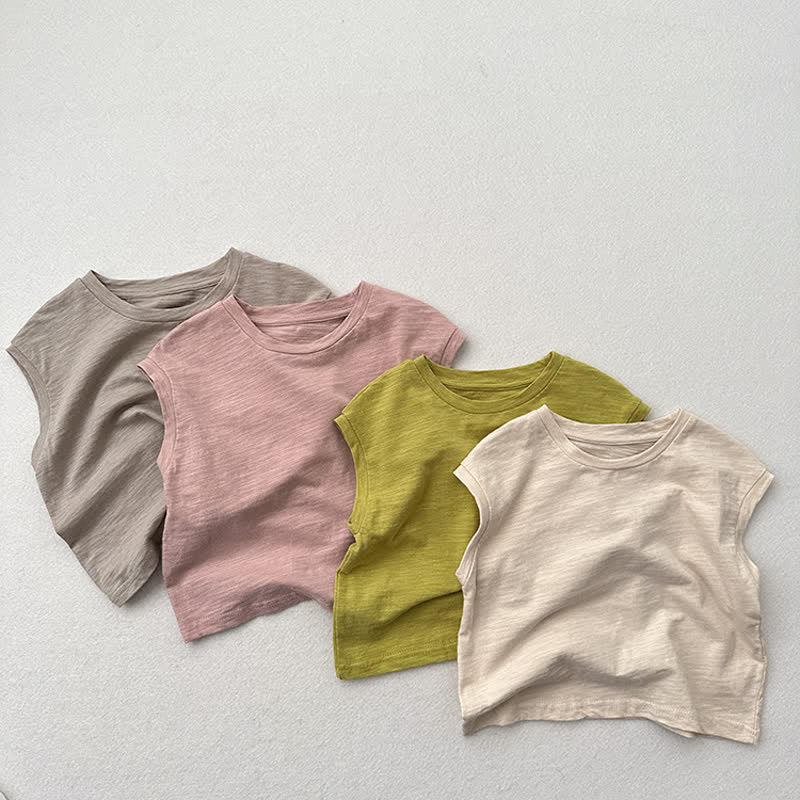 Toddler Solid Color Tank Top T-shirt - image 7