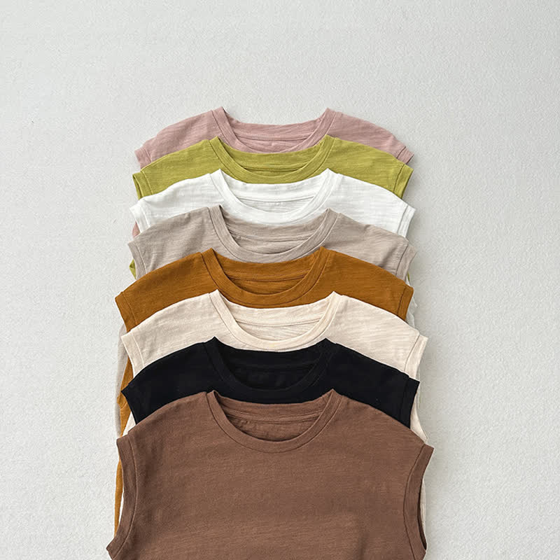 Toddler Solid Color Tank Top T-shirt - image 9