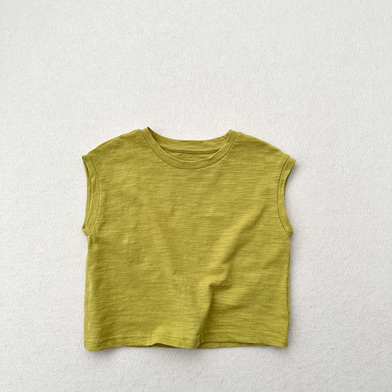 Toddler Solid Color Tank Top T-shirt - Green - 7-9T - image 17