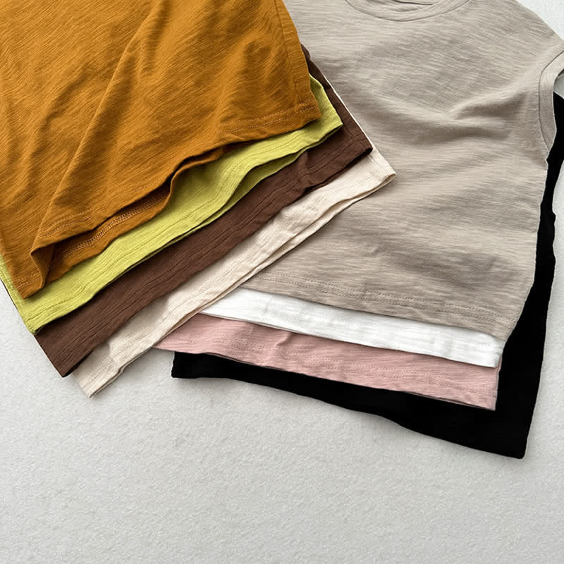 Toddler Solid Color Tank Top T-shirt - image 10