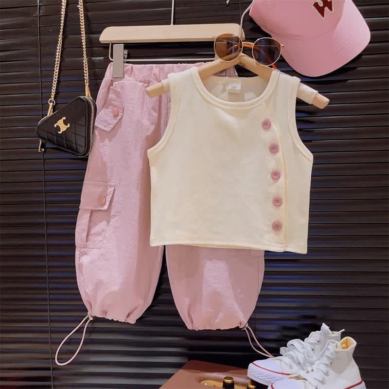 Toddler Worker Design Tank Top/Pants - image 1