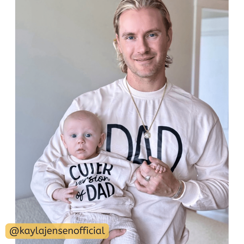 DAD/CUTER VERSION OF DAD Daddy And Me Family Sweatshirt - image 2