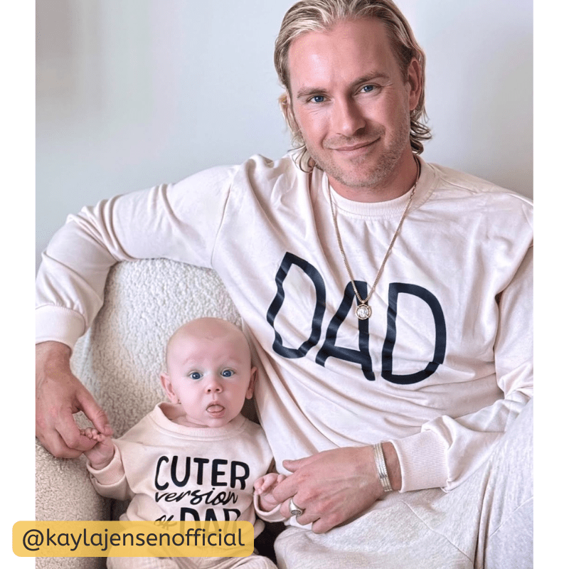 DAD/CUTER VERSION OF DAD Daddy And Me Family Sweatshirt - image 3